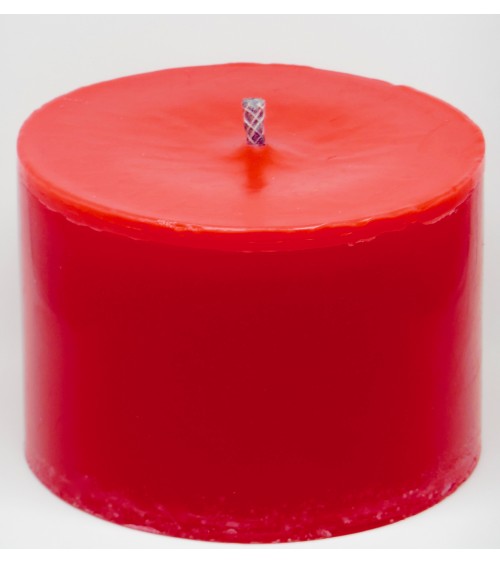 Bougie extérieur 15 cm de diamètre spécial Noël rouge